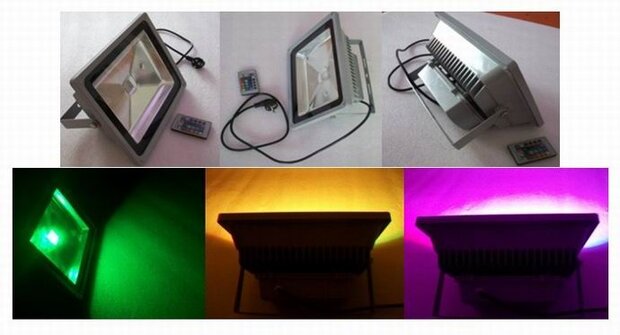 RGB LED bouwlamp 10W 