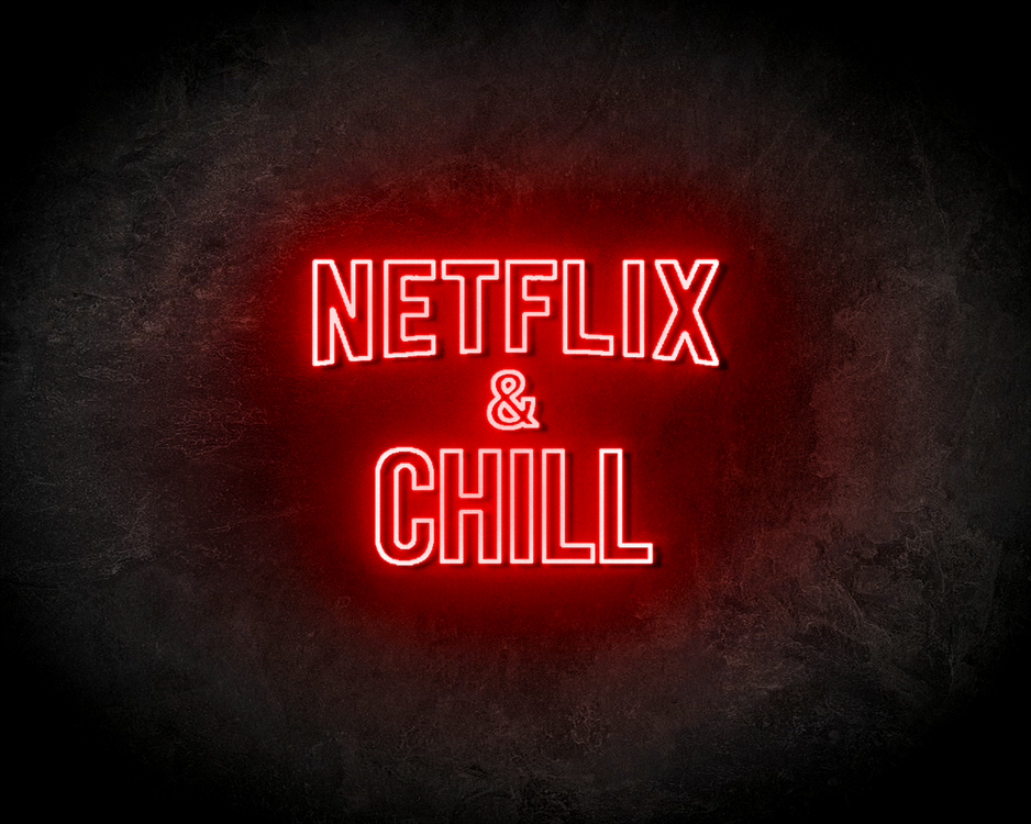 Netflix & Chill sign - LED Neon Reklame - LEDreclamebords.nl