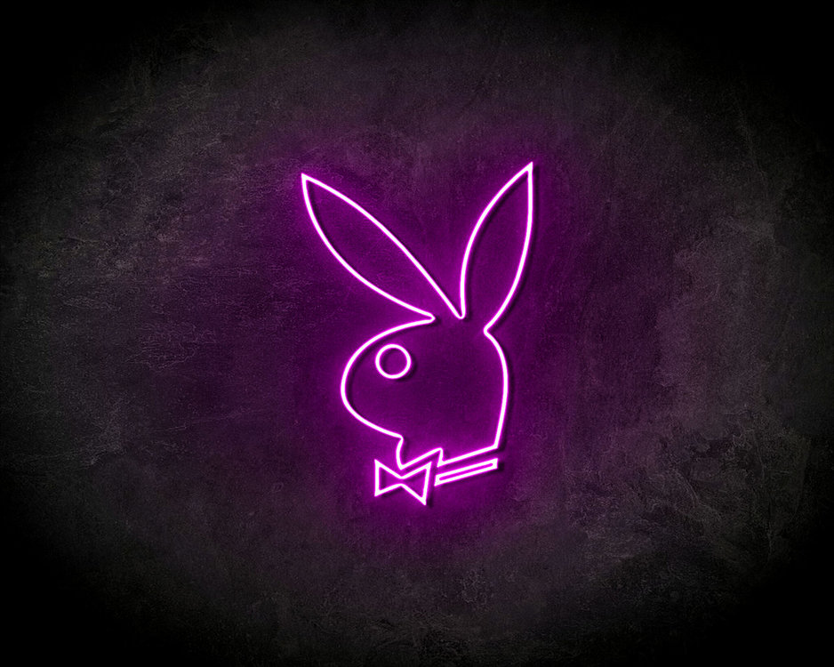 Playboy Bunny - LED Neon Leuchtreklame - LEDreclamebords.nl