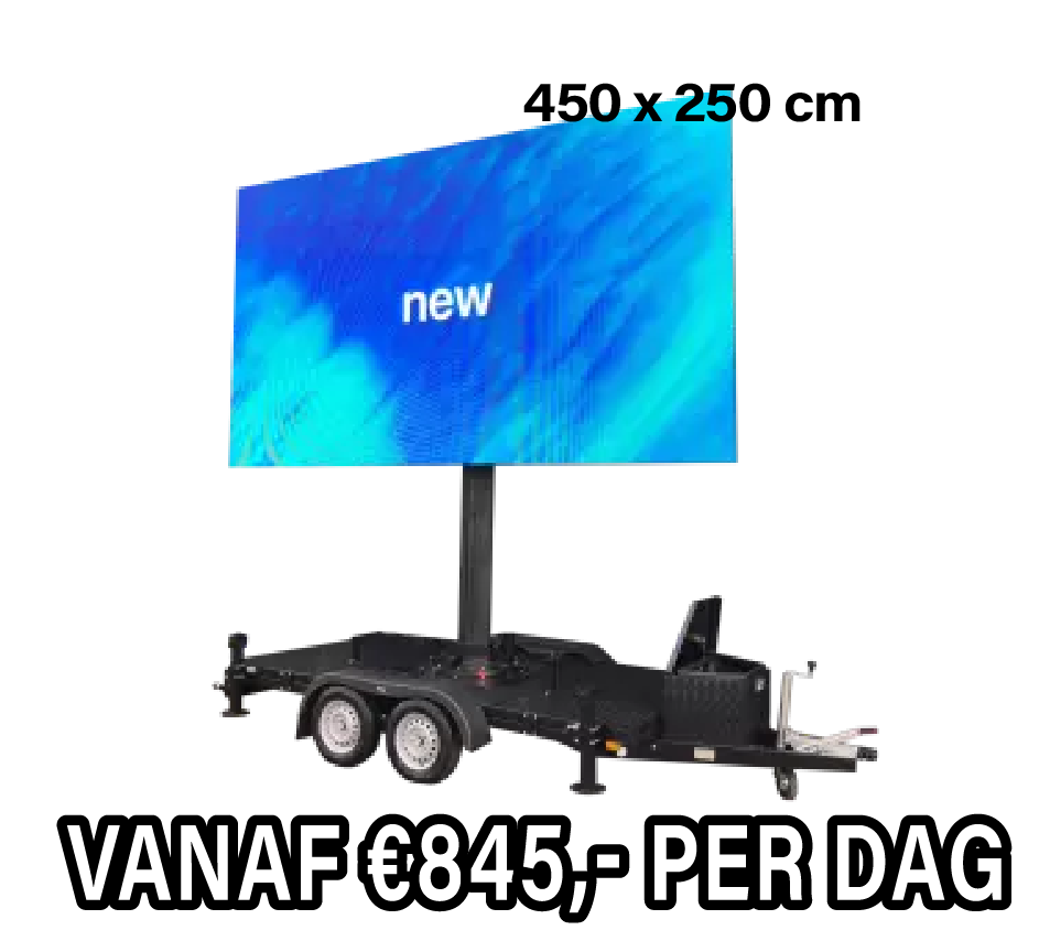 Mobiel LED scherm 12m2 - Verhuur 1 dag
