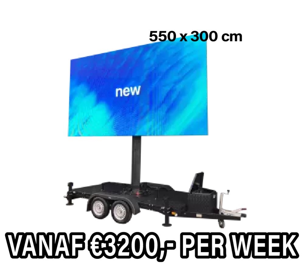 Mobiel LED scherm 7m2 - Verhuur 1 dag