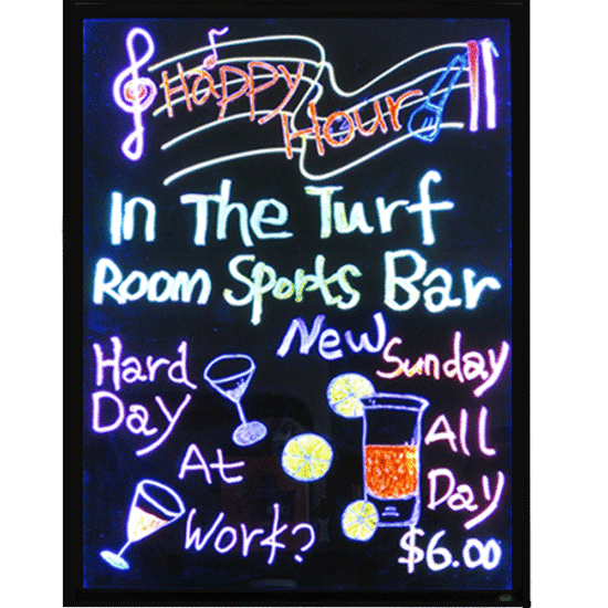 40cm*30cm LED schrijfbord incl. stiften