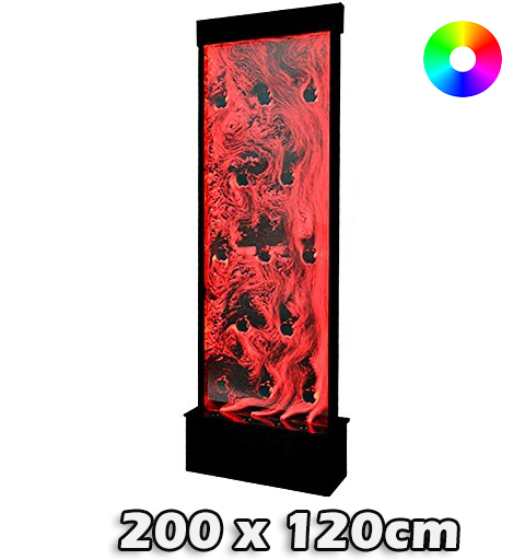 LED bubbel wand 200 x 120 cm