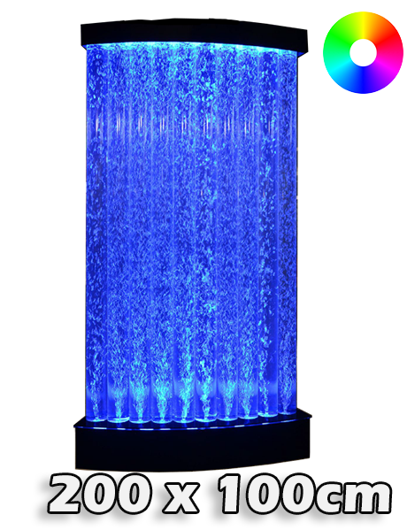 LED bubbel wand tubes 200 x 100 cm