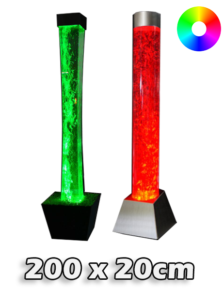 LED bubbel pilaren 200 x 20 cm