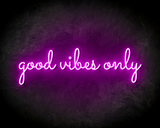 GOOD VIBES ONLY neon sign - LED neon reclame bord_