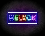 WELKOM MULTI neon sign - LED Neon Leuchtreklame_