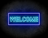 WELCOME BLUE neon sign - LED Neon Reklame_