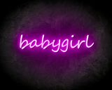 BABYGIRL neon sign - LED Neon Leuchtreklame_