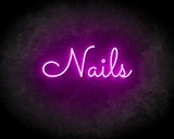 NAILS neon sign - LED Neon Leuchtreklame_