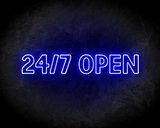 24/7 OPEN neon sign - LED Neon Reklame_