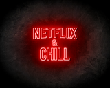 Netflix & Chill sign - LED Neon Reklame_