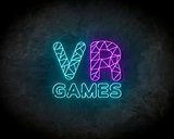 VR Games neon sign - LED Neon Reklame_