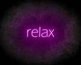 Relax - LED Neon Leuchtreklame_