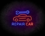 Repair car neon sign - LED Neon Reklame_