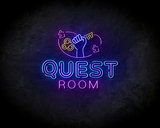 Quest room neon sign - LED Neon Reklame_
