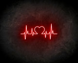 Heart Beat neon sign - LED Neon Reklame_