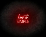 Keep It Simple - LED Neon Leuchtreklame_