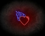 Fire Heart neon sign - LED Neon Reklame_