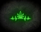 Weed Beat neon sign - LED Neon Reklame_