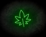 Weed Leaf - LED Neon Leuchtreklame_