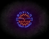 Boxing Fight Hard neon sign - LED Neon Reklame_