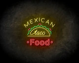 Mexican taco food neon sign - LED Neon Reklame_