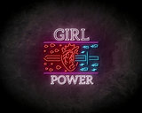 Girl power neon sign - LED Neon Reklame_