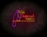 Tropical party neon sign - LED Neon Reklame_