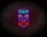 Tribe face neon sign - LED Neon Reklame - Neon Schild_