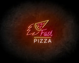 Fast pizza neon sign - LED Neon Reklame_
