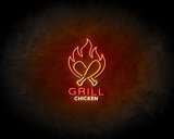 Grill chicken neon sign - LED Neon Reklame_