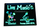 2 stuks : LED schrijfbord 60cm*80cm | 90 functies_