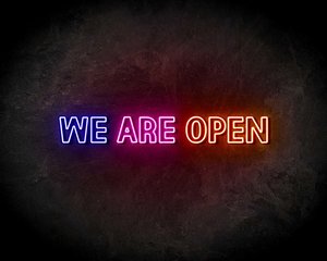 WE ARE OPEN 3 COLORS neon sign - LED Neon Reklame