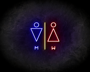 WC COLORFUL neon sign - LED Neon Leuchtreklame