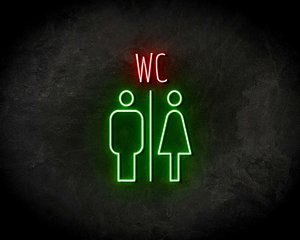WC 2 COLORS neon sign - LED Neon Leuchtreklame