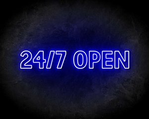 24/7 OPEN neon sign - LED Neon Reklame
