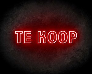 TE KOOP neon sign - LED Neon Reklame
