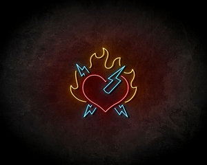 Fire Love neon sign - LED Neon Reklame