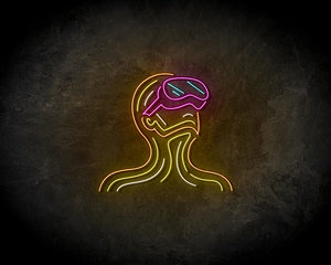Man With VR neon sign - LED Neon Reklame