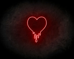 Melting Heart - LED Neon Leuchtreklame