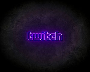 Twitch Text neon sign - LED Neon Reklame