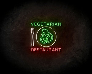 Vegetarian Restaurant neon sign - LED Neon Reklame