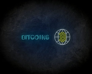 Bitcoins neon sign - LED Neon Reklame