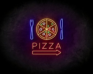 Pizza Blue neon sign - LED Neon Reklame