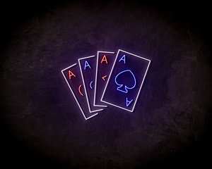Cards neon sign - LED Neon Reklame