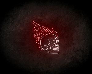 Fire skeleton neon sign - LED Neon Reklame