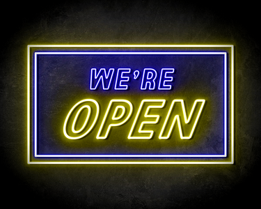 WE'RE OPEN neon sign - LED Neon Leuchtreklame