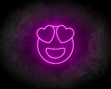 HART SMILEY neon sign - LED Neon Leuchtreklame