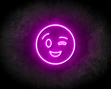 BLINK SMILEY neon sign - LED Neon Reklame